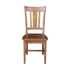 Front | Straight-on view of the Kolvern Puntanere Wood Side Chair Pair
