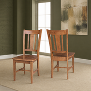 Kolvern Puntanere Wood Side Chair in a restyled supplier room | Pipeline B room-shell edit 1