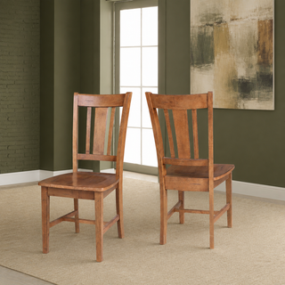 Kolvern Puntanere Wood Side Chair Pair