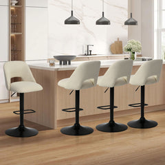 Room | The Kolvern Quattrocchi Swivel Adjustable Bar Stool in a styled room