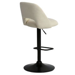Angle | Three-quarter view of the Kolvern Quattrocchi Swivel Adjustable Bar Stool