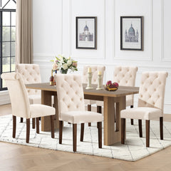 Room | The Kolvern Rinella Tufted Side Chair Set of 4 in a styled room