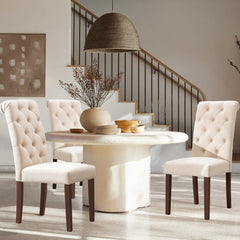Room | The Kolvern Rinella Tufted Side Chair Set of 4 in a styled room