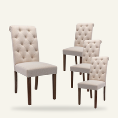 Product | The Kolvern Rinella Tufted Side Chair Set of 4
