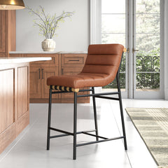 Room | The Kolvern Roia Upholstered Counter Stool in a styled room