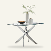 Kolvern Santangelo Glass Dining Table