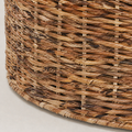 Texture close-up | twisted natural rattan strands with honey, tan, and dark-brown variation