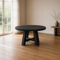 Scale | table against a full window in the flax dining room, true size