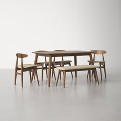 Angle | Three-quarter view of the Kolvern Strombolicchio 6-Piece Dining Set