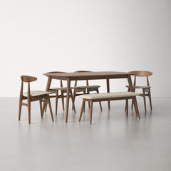 Room | The Kolvern Strombolicchio 6-Piece Dining Set in a styled room