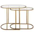 Kolvern Svinair Glass Oval Nesting Tables | untouched supplier studio 3