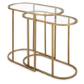 Kolvern Svinair Glass Oval Nesting Tables | untouched supplier studio 4