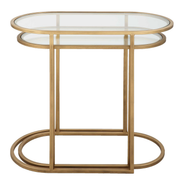 Kolvern Svinair Glass Oval Nesting Tables | untouched supplier studio 6