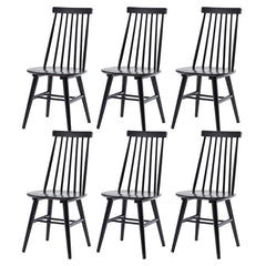 Angle | Three-quarter view of the Kolvern Ugghia Wood Windsor Dining Chair Set of 6