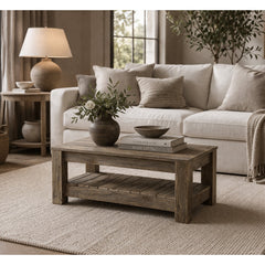 Room | The Kolvern Vatnsoyrar Wood Coffee Table in a styled room