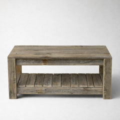 Front | Straight-on view of the Kolvern Vatnsoyrar Wood Coffee Table