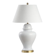 Lamp with Linen Shade and LED Bulb Included