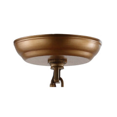 Lantern Pendant Light, 8-Light Metal Frame in Antique Gold