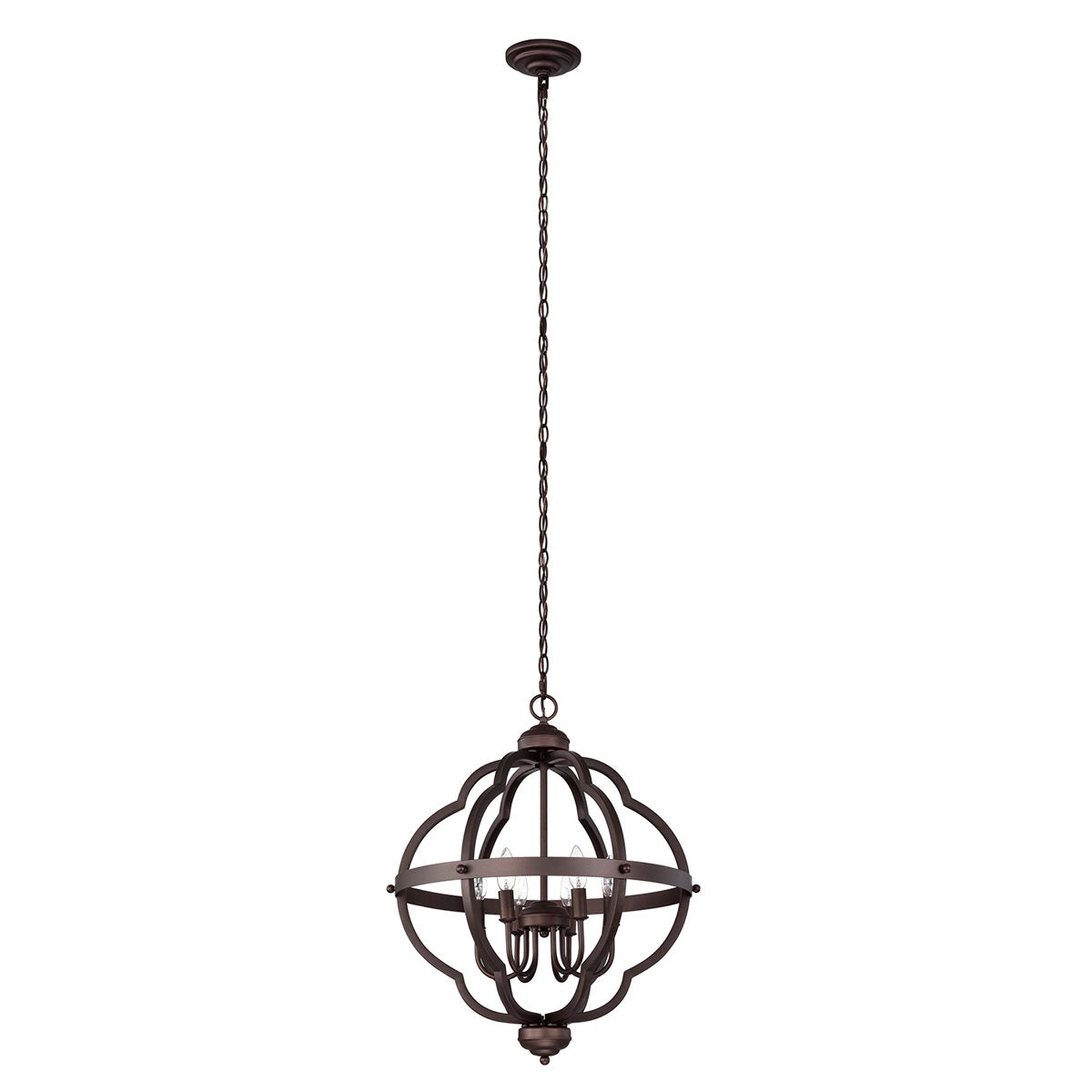 Lantern Pendant Light with 6 Lights in Oil Rubbed Bronze