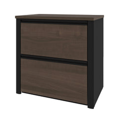 Lateral File Cabinet with 2 Drawers in Antigua and Black