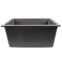 Laundry Sink, Rockport, Single Bowl, Dual-Mount, Granite Composite, Titanium