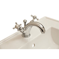 Lavatory Faucet, Edwardian, Two Handle, Single Hole, English Gold