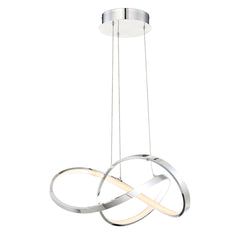 LED Pendant Light with Adjustable Cables in Chrome