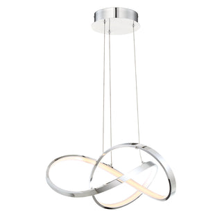 LED Pendant Light with Adjustable Cables in Chrome