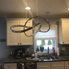 LED Pendant Light with Adjustable Cables in Chrome