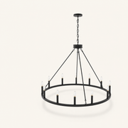Studio | three-quarter angle showing the ring, rods, and hub