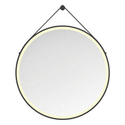 Lighted Bathroom Mirror, Aurora, Round Dimmable LED in Silver and Matte Black