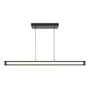 Linear LED Pendant Light, 48 in Wide with Black Finish