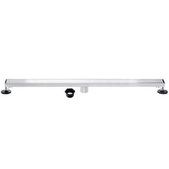 Linear Shower Drain, Watercourse, 60-Inch with Reversible Tile Insert in Polished Chrome