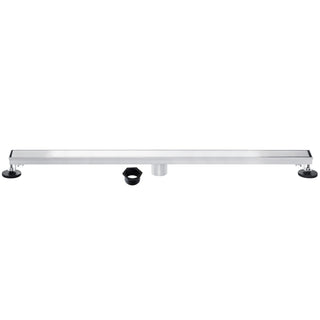 Linear Shower Drain, Watercourse, 60-Inch with Reversible Tile Insert in Polished Chrome