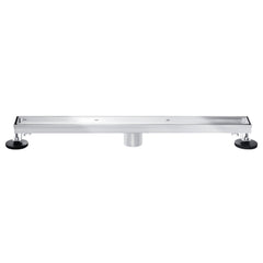 Linear Shower Drain, Watercourse, 60-Inch with Reversible Tile Insert in Polished Chrome