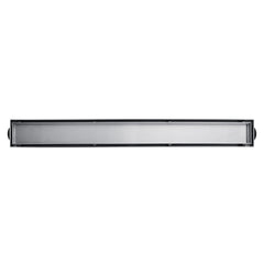 Linear Shower Drain, Watercourse, 72-Inch with Reversible Tile Insert in Brushed Nickel