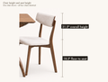 Seat height | chair overall height and seat height labeled in inches