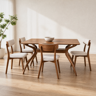 Kolvern Liscabianca 4-Person Trestle Dining Set