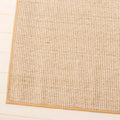 Corner | llugwy jute rug corner detail, woven texture and bound edge