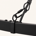 Hardware | close view of the support rod hooked into the black ring