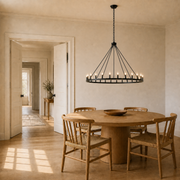 Scale | the chandelier beside a wide double doorway for true size reference