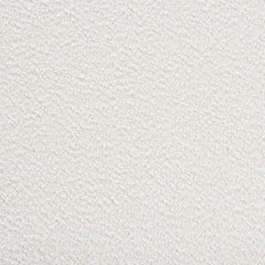 Loveseat, White Boucle, Channel-Tufted Back, Rubberwood Legs