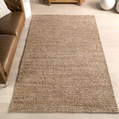 Machine Washable Printed Area Rug, 7'6" x 9'6" in Beige