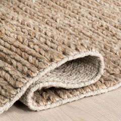 Machine Washable Printed Area Rug, 7'6" x 9'6" in Beige