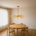 Angle | a second view of the chandelier in the dining room, closer and higher