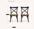Dimensions | overall width and height, both chairs shown -- sold as a pair, dimensions are per chair