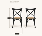 Dimensions | overall width and height, both chairs shown -- sold as a pair, dimensions are per chair