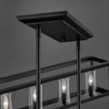 Finish detail | Close view of the matte black canopy and rod finish