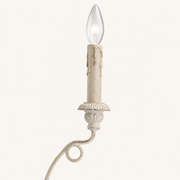 Candle | close view of one candle sleeve, drip detail and cup