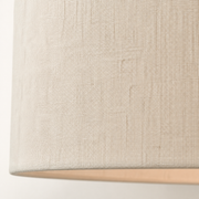 Finish | close view of the oatmeal linen weave